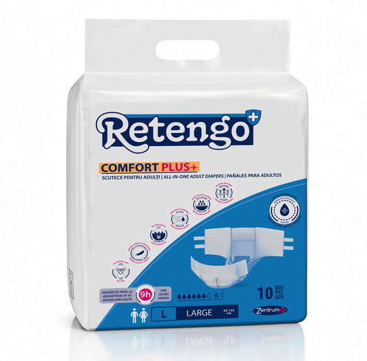 Pañales para adultos Retengo, talla L, caja de 80 unidades