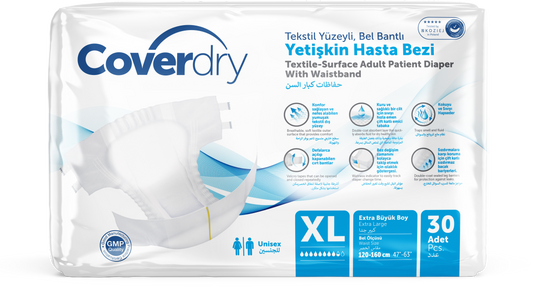 Pañales para adultos COVERDRY, talla XL (47-63), paquete de 30 uds