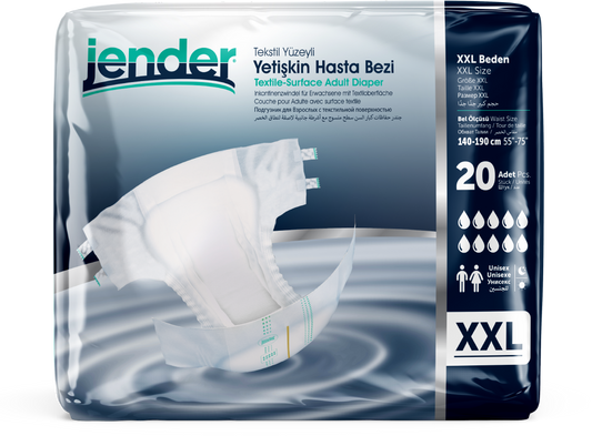 Pañales para adultos Jender XXL, paquete de 20 uds