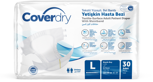 Pañales para adultos, talla L, Coverdry, 30 uds
