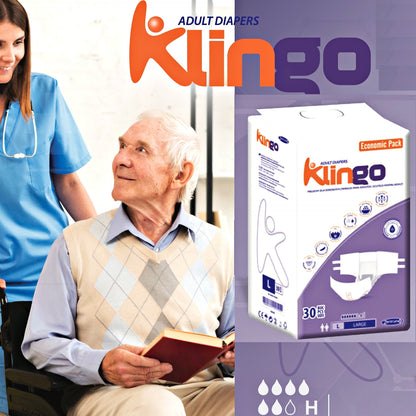 Pañales para Adultos KlinGo Talla L – 30 Unidades