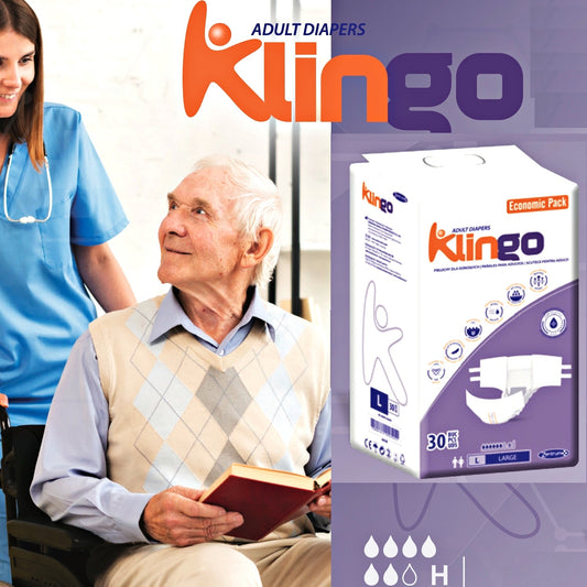 Pañales para Adultos KlinGo Talla M – 30 Unidades, Comodidad y Protección Segura