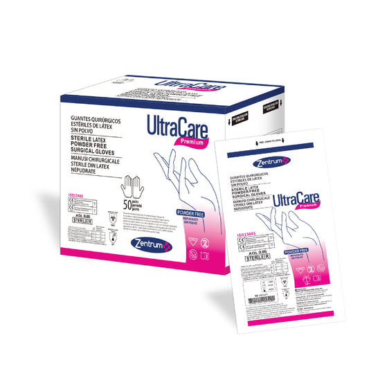 Guantes quirúrgicos de látex sin polvo, 50 pares/caja
