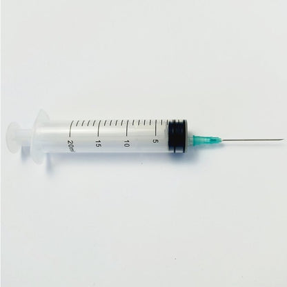 Jeringa 20 ml con aguja G21, estéril, en blíster individual (caja 50 unidades)