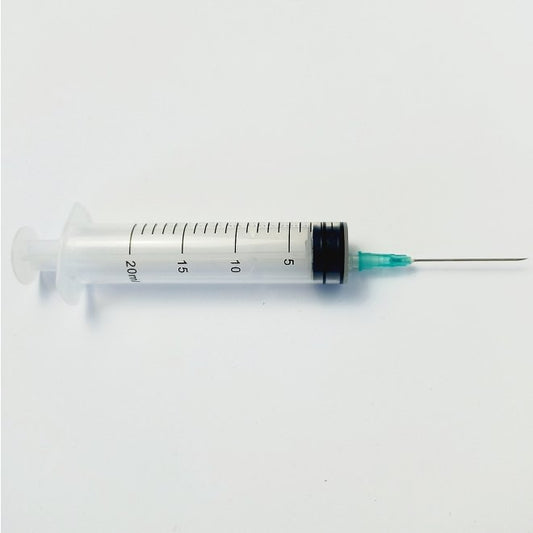 Jeringa 20 ml con aguja G21, estéril, en blíster individual (caja 50 unidades)