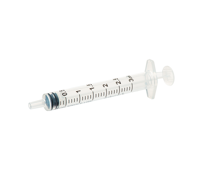 Jeringas 3 ml Luer Slip sin aguja - caja 100 unidades