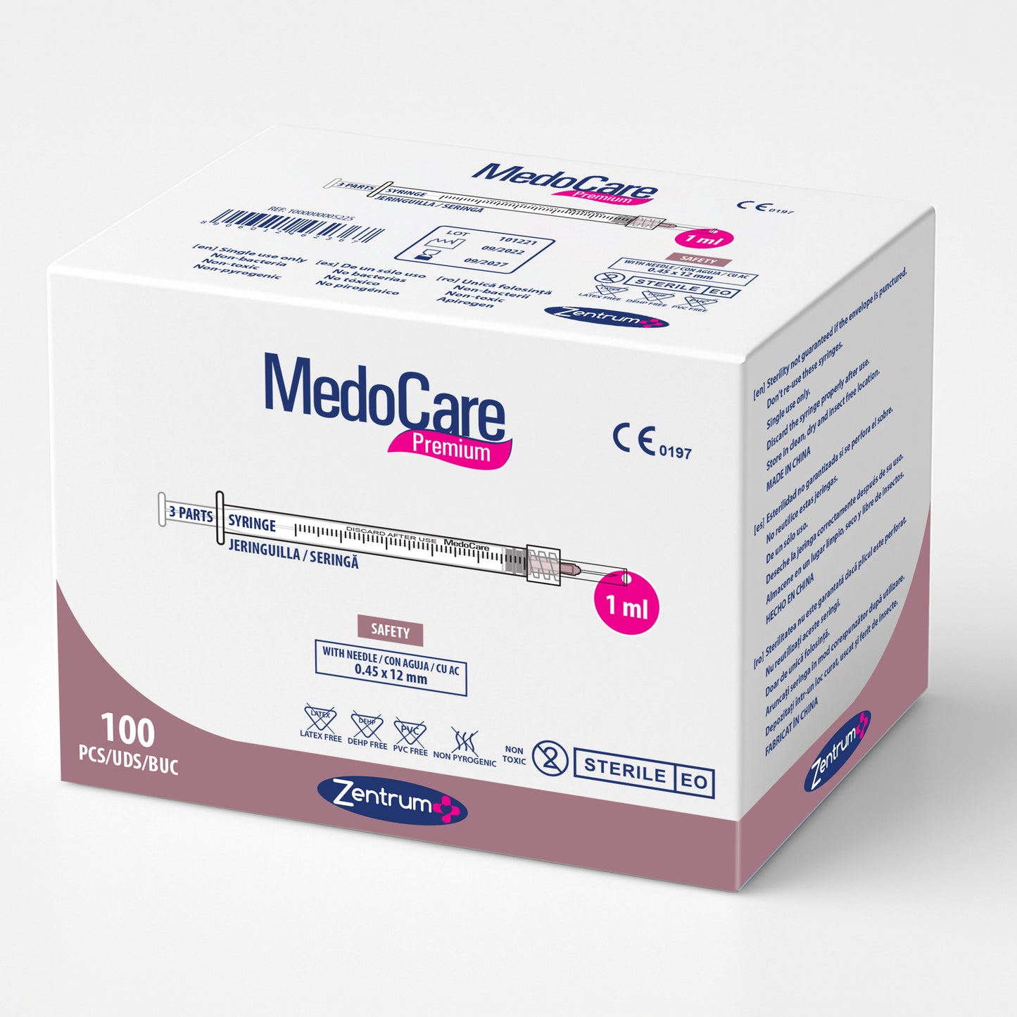 Jeringa de 1 ml con sistema de seguridad