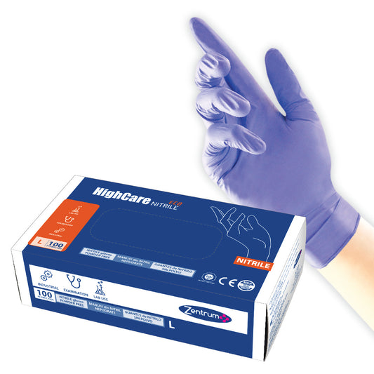 Guantes de nitrilo ECO sin polvo, caja 100 uds