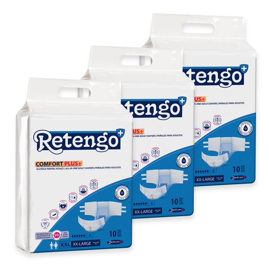 Pañales para adultos Retengo, talla XXL, paquete promocional de 3 x 10 unidades