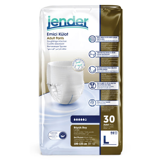 Pantalones de incontinencia Jender Talla L - 30 Unidades