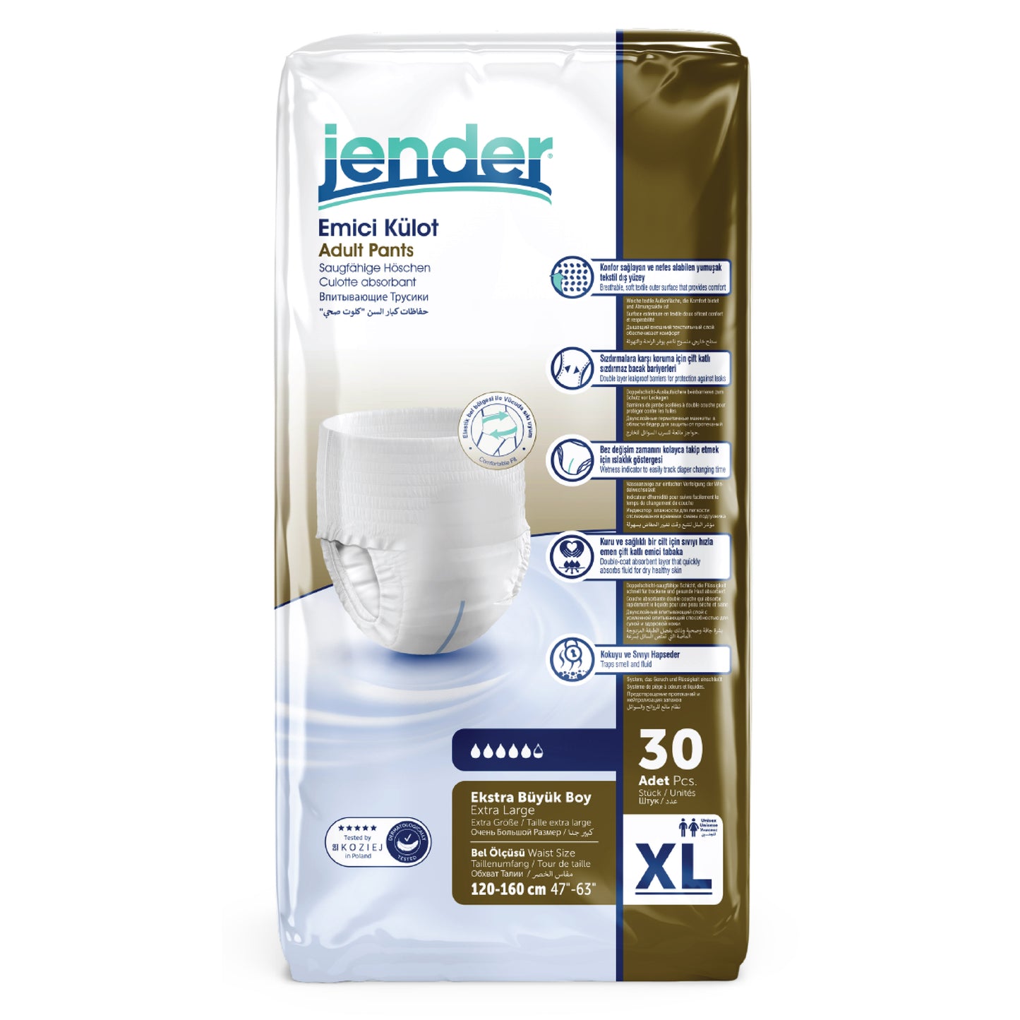Bragas Jender Talla XL – 30 Unidades