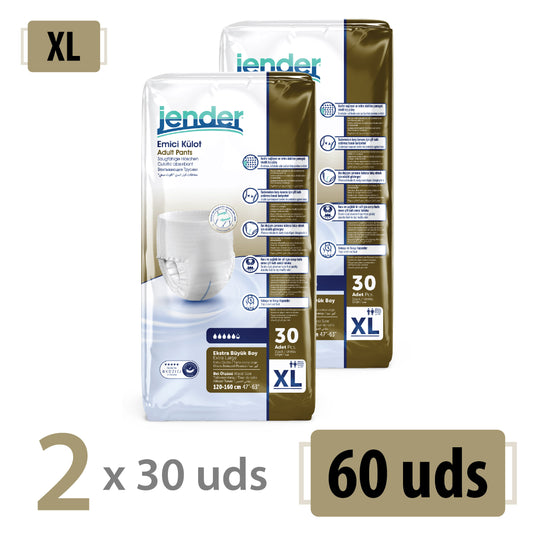 Pants Jender Talla XL - 2x30 Unidades (60 uds)