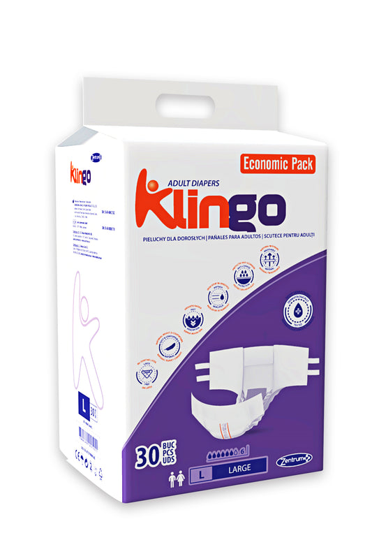 Pañales para Adultos KlinGo Talla L – 30 Unidades